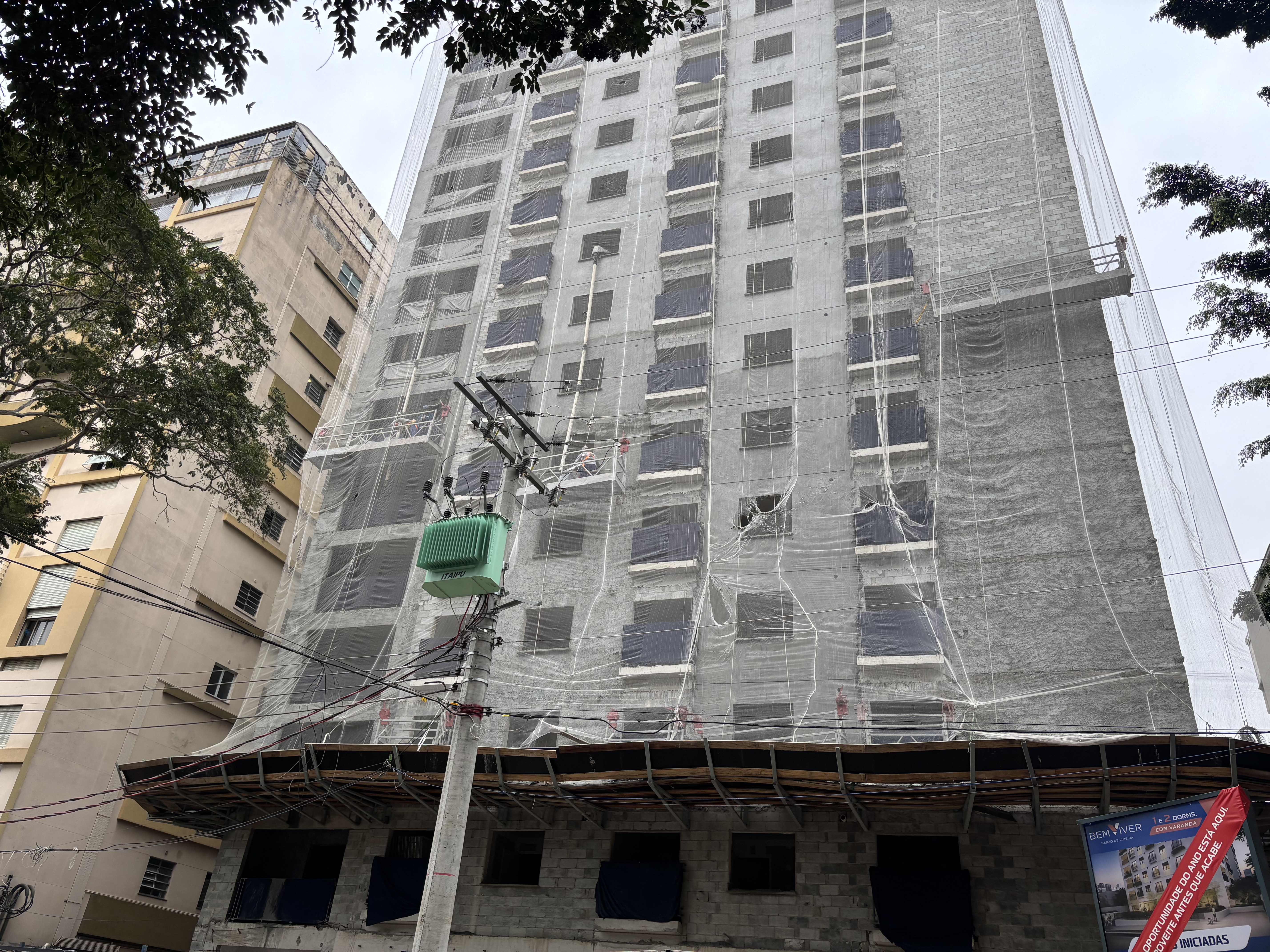Foto real da obra